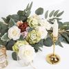 25 Pcs Silk Fake Roses Artificial Roses Flowers Real Looking for DIY Wedding Bouquet Bridal Shower Floral Arrangements Party Tables Decorations