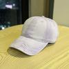 New American-style washed vintage baseball cap for women with wide brim that makes the face look smaller, duckbill cap for men and couples, versatile