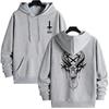 2025 Men's Gothic Devil Horror Face 3D Printed Sportswear Street Wear Casual Hoodie Inverted Cross Comfortable Long Sleeve Top