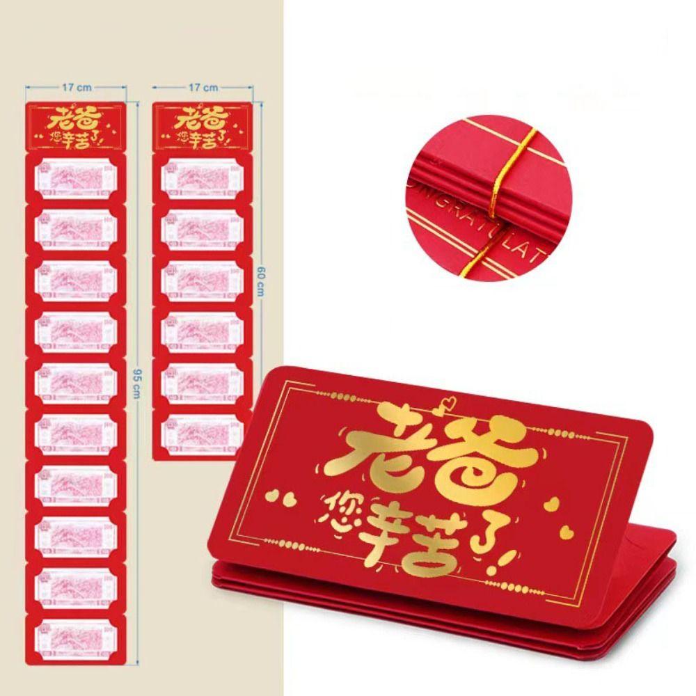 Chinese New Year Money Envelope Best Wishes Blessing Bag Traditional Red Pocket New Year Gifts