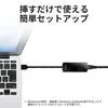 Buffalo Wired LAN Adapter Giga Type-A USB3.2 (Gen1) Compatible Japanese Manufacturer [macOS/Nintendo Switch Operation Confirmed] Black LUA5-U3-AGTE-NB
