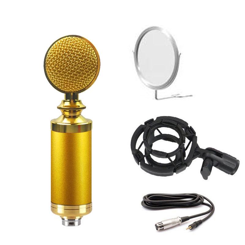

Super Loud Color BM-5000 Condenser Microphone for Streaming, Mobile, PC, Live Broadcasts, and Singing. Small Bottle