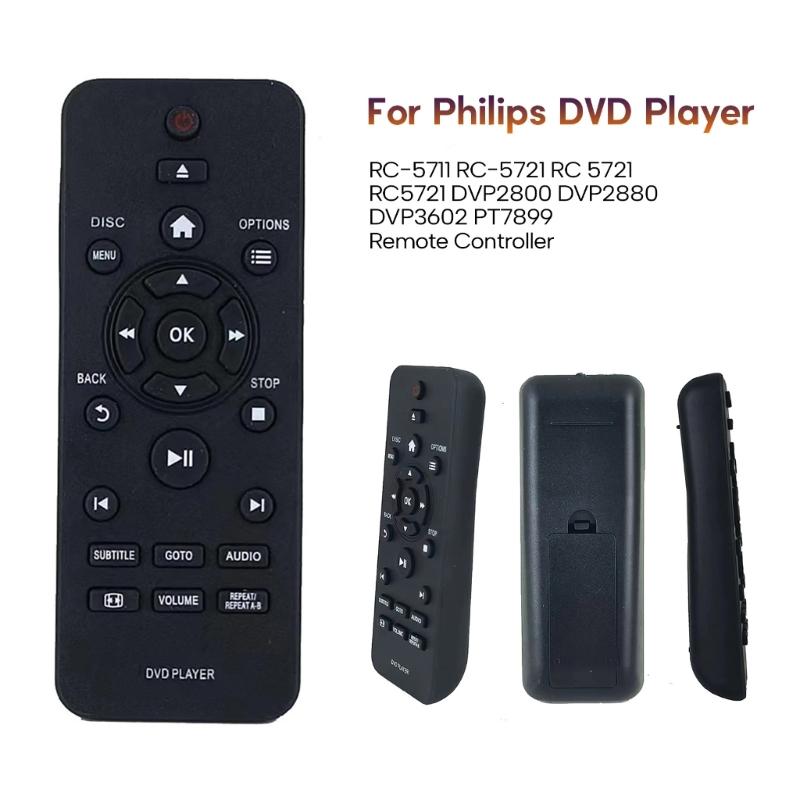Universal Player Remote Control DVP2800/12 DVP2850/12 DVP2850/62 Replacement Easy To Use Replacement for Media Player