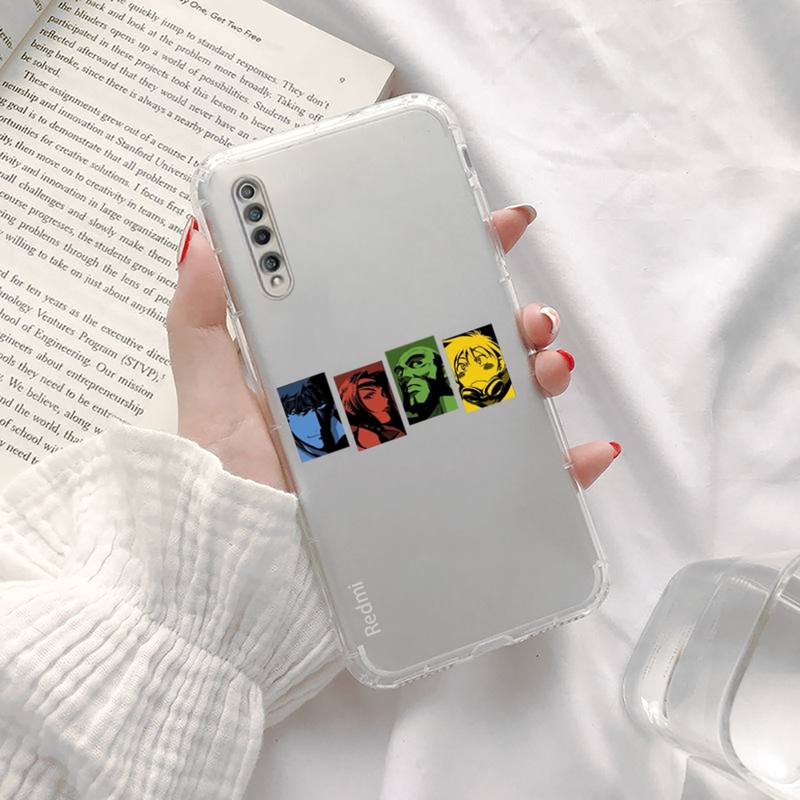 

Чехол для телефона в стиле аниме «ковбой бибоп» прозрачный для Xiaomi redmi note xf poco 10 11 9 7 8 3 its pro cover shell coque redmi note 7