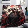 1Pc Cartoon Print Flannel Blanket, High Quality Comfortable for All Seasons, Home Decor, Warmth and Comfort, Perfect for Christmas Birthday Gift