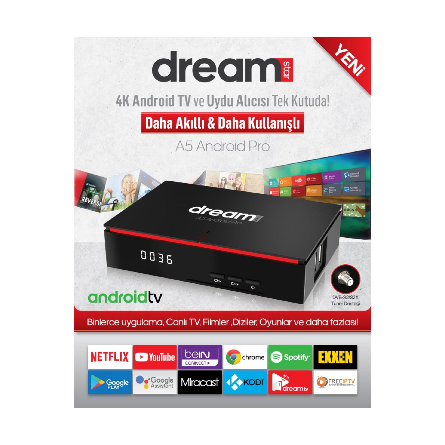 

A5 Pro Android Tv And Satellite Receiver 2023
