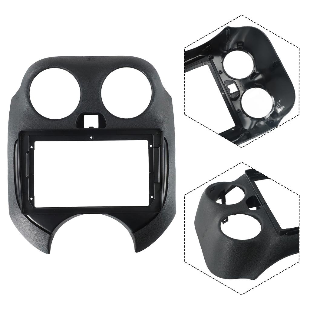 Brand New Panel Frame Radio Fascia OEM Quality Parts Replacements 1 Pc Accessories Black Indoor For Nissan Micra