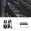 Real Soft Carbon Fiber Sticker For Mazda 3 BK 2004 2005 2006 2007 2008 2009 Window Control Panel Trim LHD RHD Car Accessories