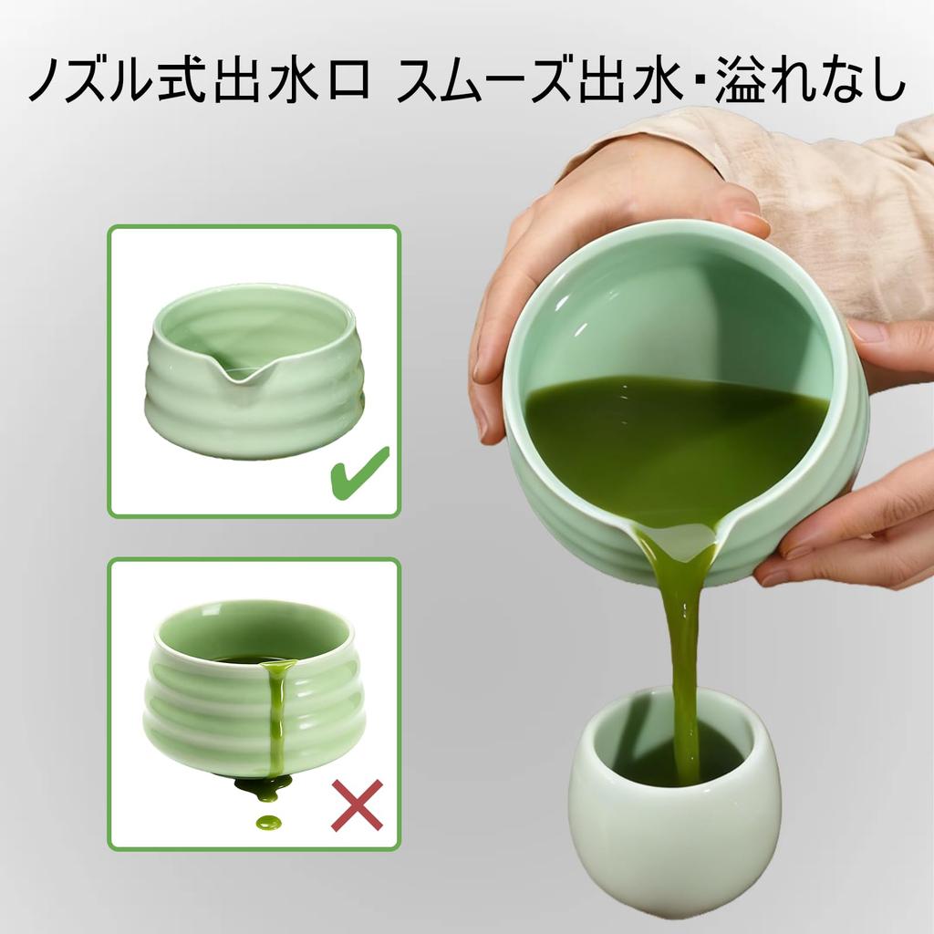 EatnMgan Matcha Tea Ceremony Set with Matcha and Chasen Perfect for A perfect gift for or Respect for the Aged Set, 7-Piece Bowl, Chasen, Chashaku,