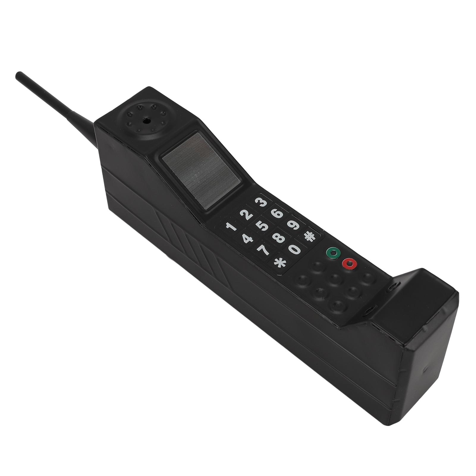 Ретро мобильный телефон железный старомодный сотовый телефон шаблон украшения для фотографии розовый чёрный