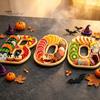 Themed Party Appetizer Board 3Pcs Halloween BOO Letters Fruit Tray, Large Fillable Candy Server, Snacks Creative Food Presentation Cookies Platter,