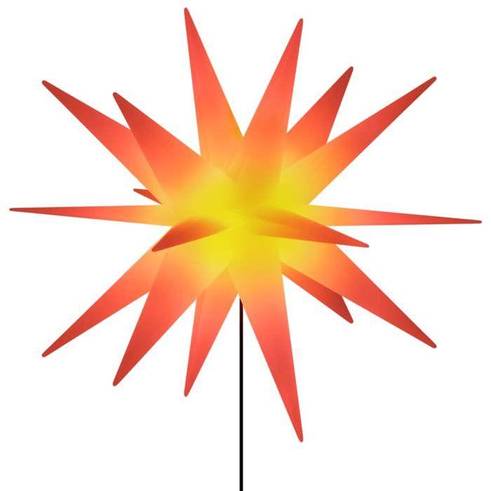 VidaXL Lumière de Noël avec Piquet LED Pliable, Éclairage d'Étoile de Noël, Décoration Lumineuse de Noël Intérieur 356190