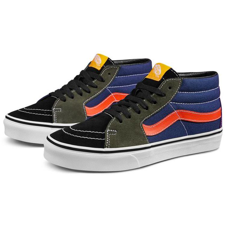 Vans Mix Match SK8MID 'Black Red Blue' VN0A3WM3TBZ