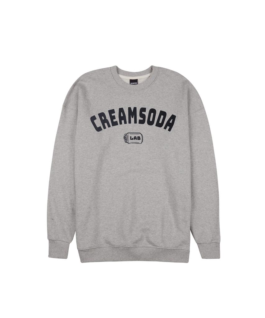 CREAM SODA LAB Ozzy Arc Logo Sweatshirt Gray Black
