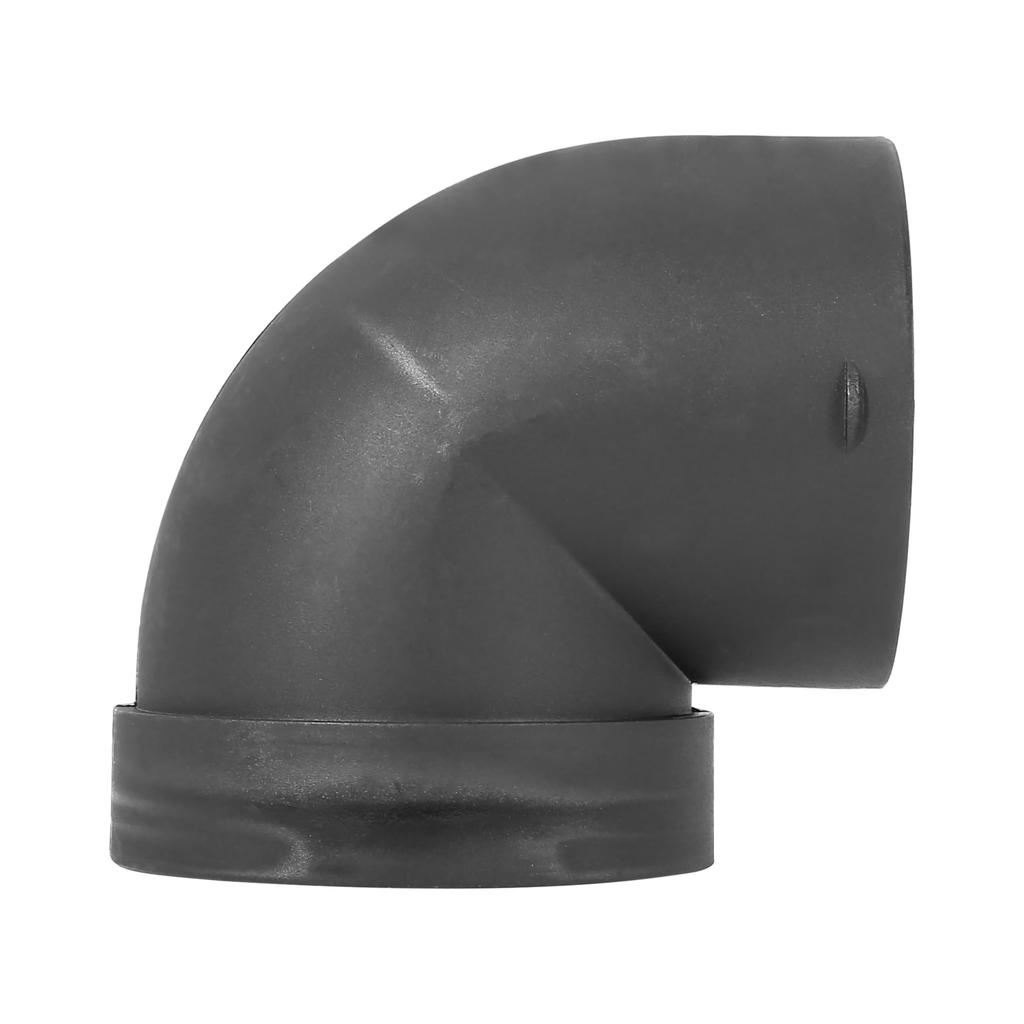 X AUTOHAUX Car Heater Hot Air Duct Pipe 75mm Elbow Outlet Connector Plastic Black