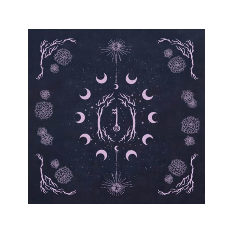 Tarots Tablecloth Multifunction Divinations Table Cloth 50x50/60x60/75x75cm Board Game Oracles Game Card Pad Support Mat