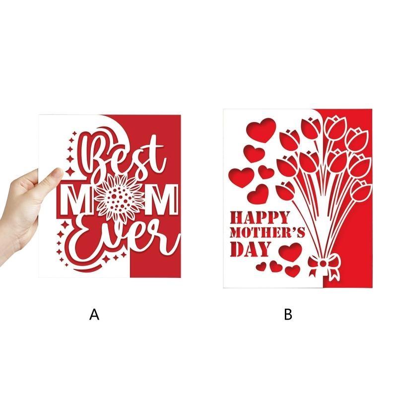 Best Mom Ever Metal Cutting Dies Scrapbooking Stencil Die Cuts Card Embossing