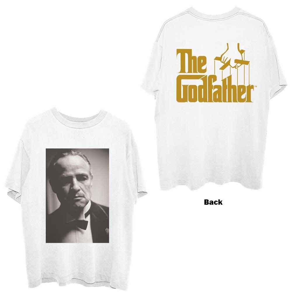 The Godfather Unisex TShirt Brando BW (Back Print) (Large) S