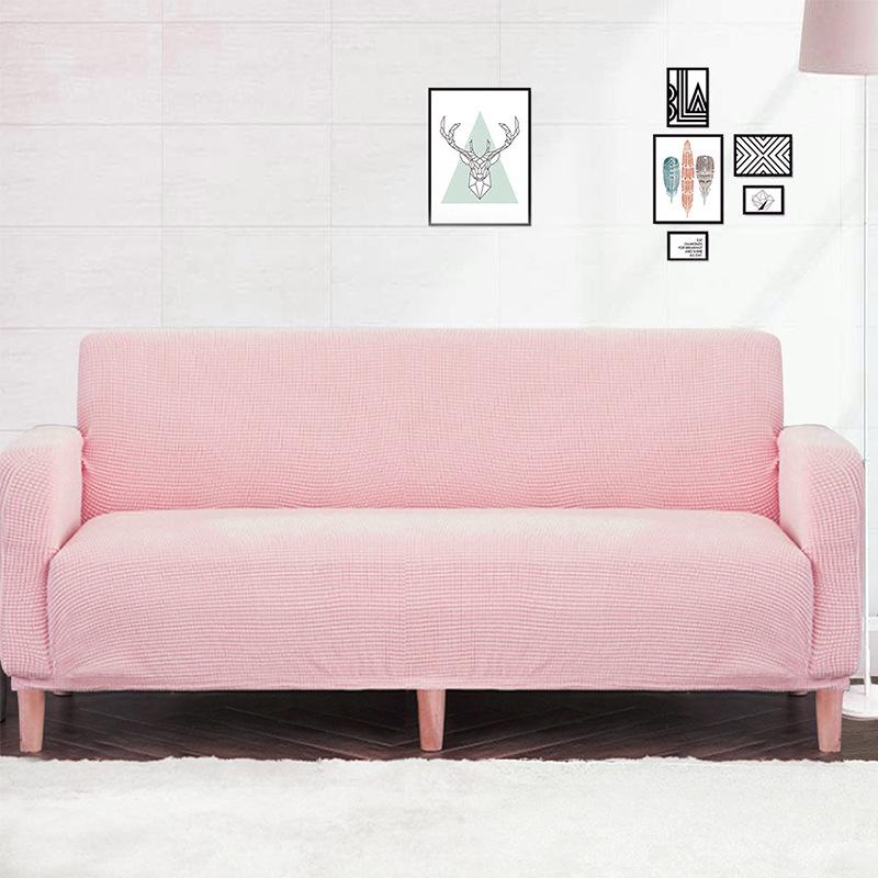 New High Elasticity Sofa Cover Fabric All Season Universal Knitted Sofa Cover Thickened Simple Solid Color Soft and Comfortable