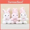 Adorable Plush Rabbit Pendant With Short Plush Material For Bag Accessories