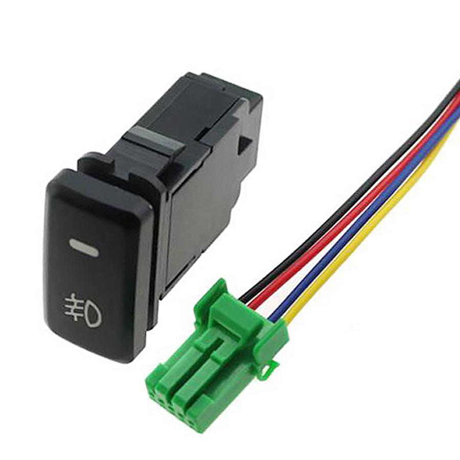 New 5 Pin Fog Light Switch For Toyota Highlander Tacoma Land Cruiser 100 Hilux Prius 4Runner Tundra Control ON-OFF Orange LED