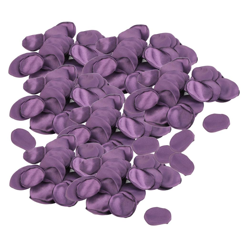 300Pcs Silk Rose Petals High Simulation Purple Handcrafted Flower Girl Scatter Petals for Weddings