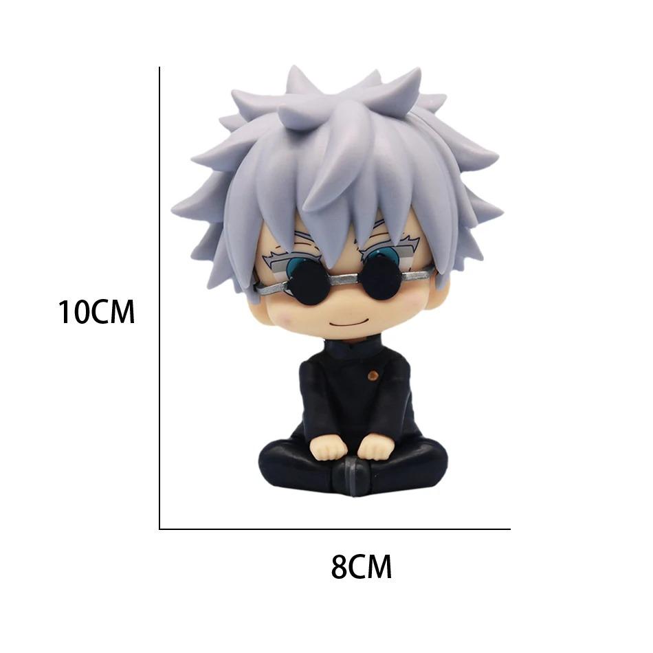 Non-Toxic Q Version Jujutsu Kaisen Figures Cute Yuji Itadori Gojo Satoru Pvc Action Figures Anime Figure Model Toys Collection Doll Gift