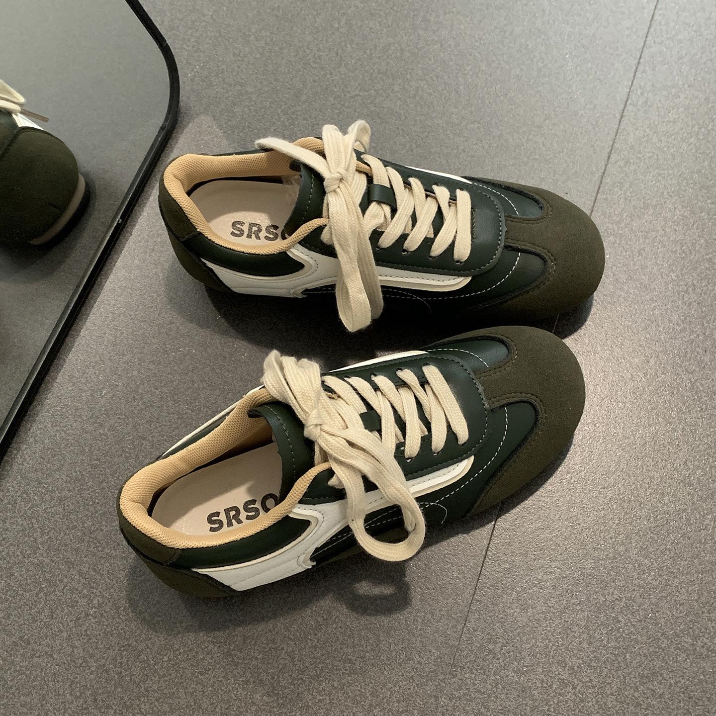 

Красные ретро кроссовки Agande на плоской подошве с внутренней танкеткой для увеличения роста, женские, лето 2025, новые, универсальные, спортивные и повседневные кеды 40 армия зеленый