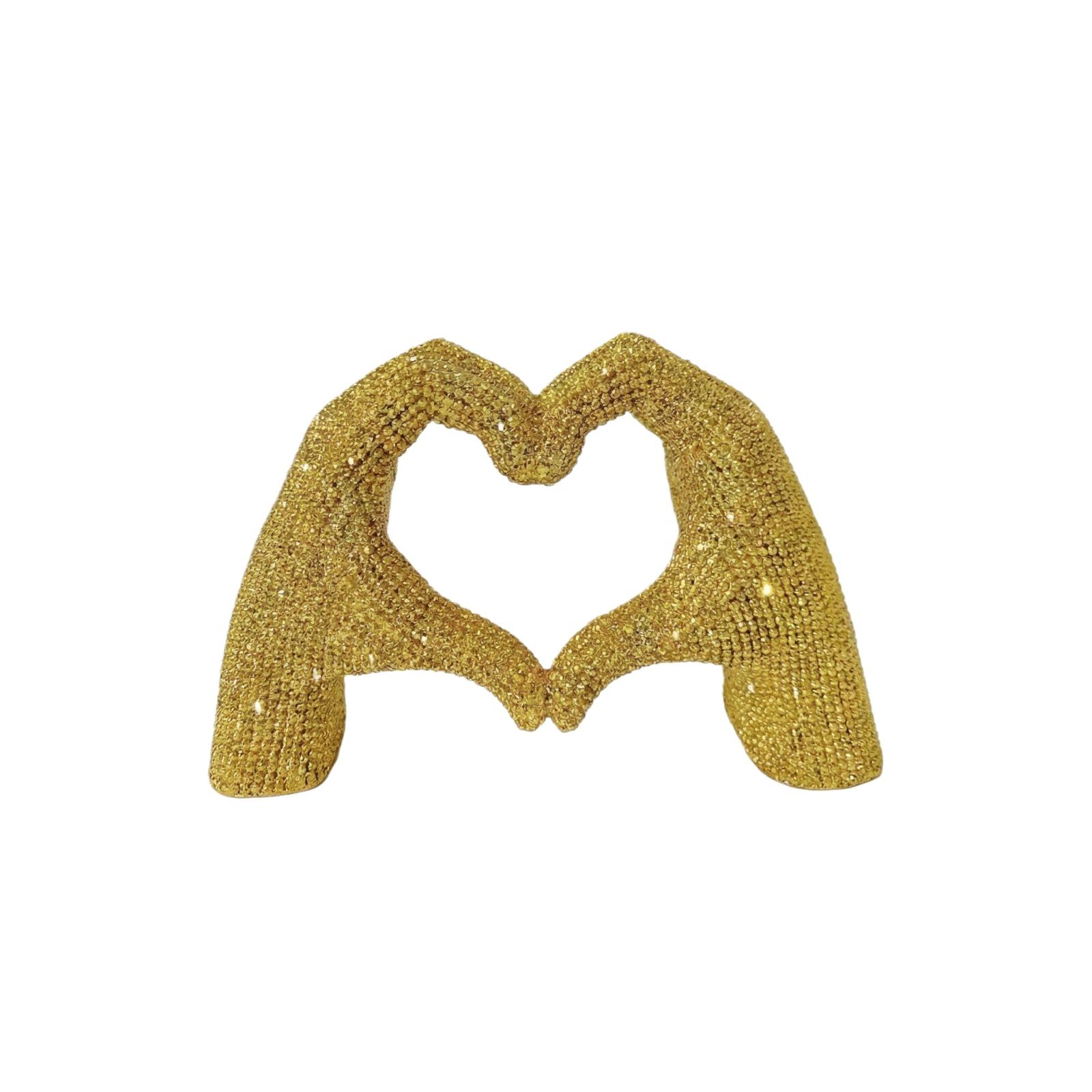 

Love Gesture Ornament, Desktop Ornament, Home Decoration One Size золотой