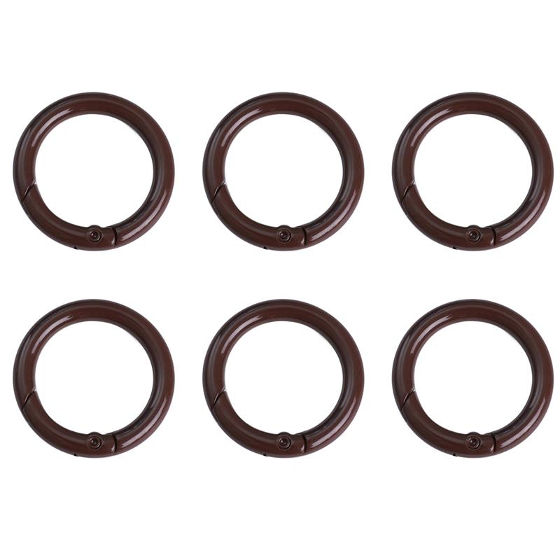 2/5/10Pcs Alloy Spray Painted Open Ring Spring Buckle Clasps For Key Bag Accessories
