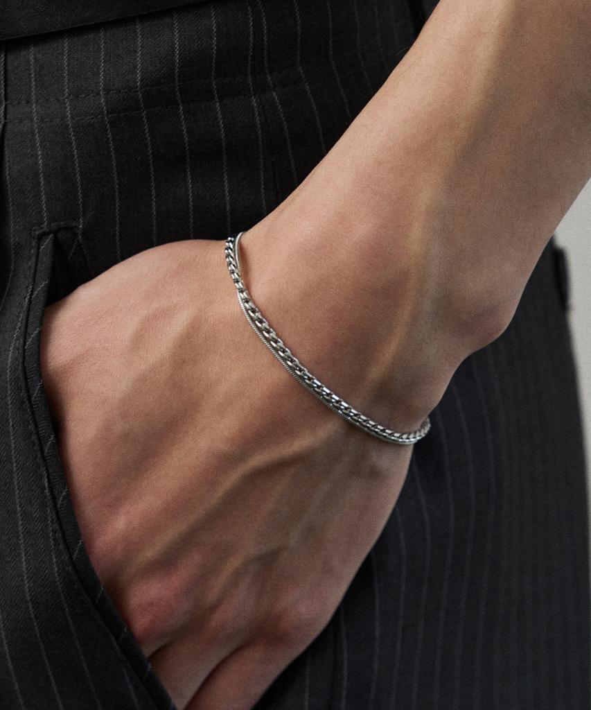 Blayer Reserve Layered Chain Bracelet [Silver]