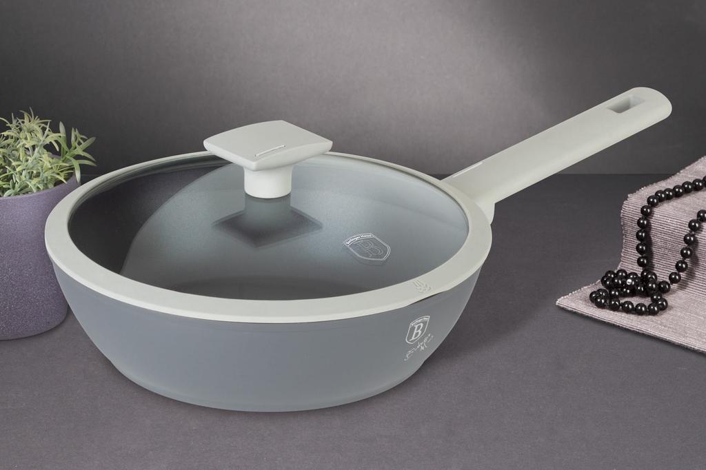 Patelnia Głęboka Tytanowa 24cm BERLINGER HAUS Aspen BH-7069