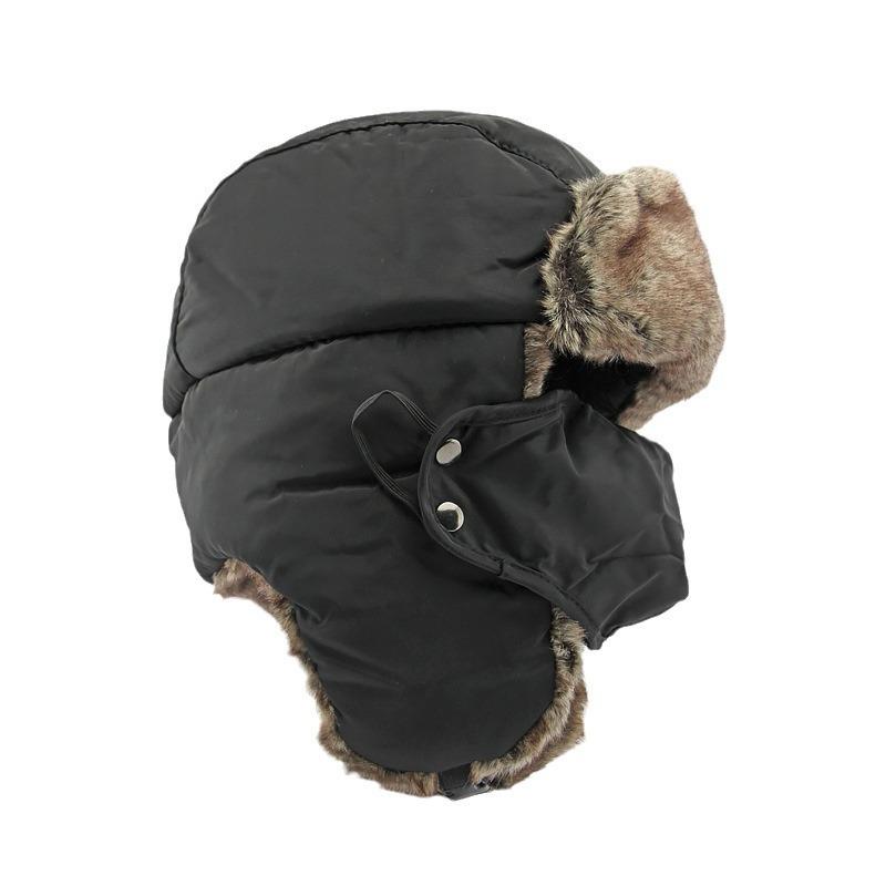 Northeast Hat Men's Winter Ear Protection Warm Lei Feng Hat Windproof Snow Cycling Hat Mask Snow Hat Female Tide