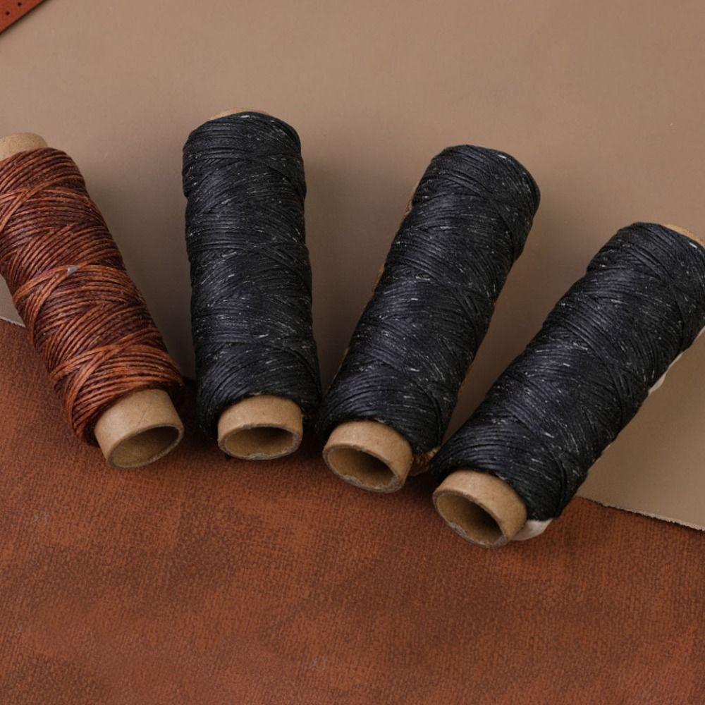 Wooden Handle Leather Stitching Tool Waxed Thread Sewing Awl DIY Leather Sewing Kit Sewing