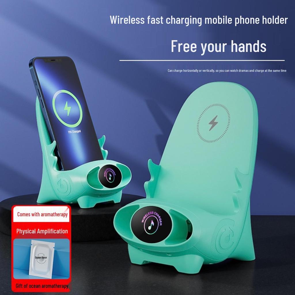 V8 Desktop Chair Wireless Charger M111 with Aromatherapy Phone Holder