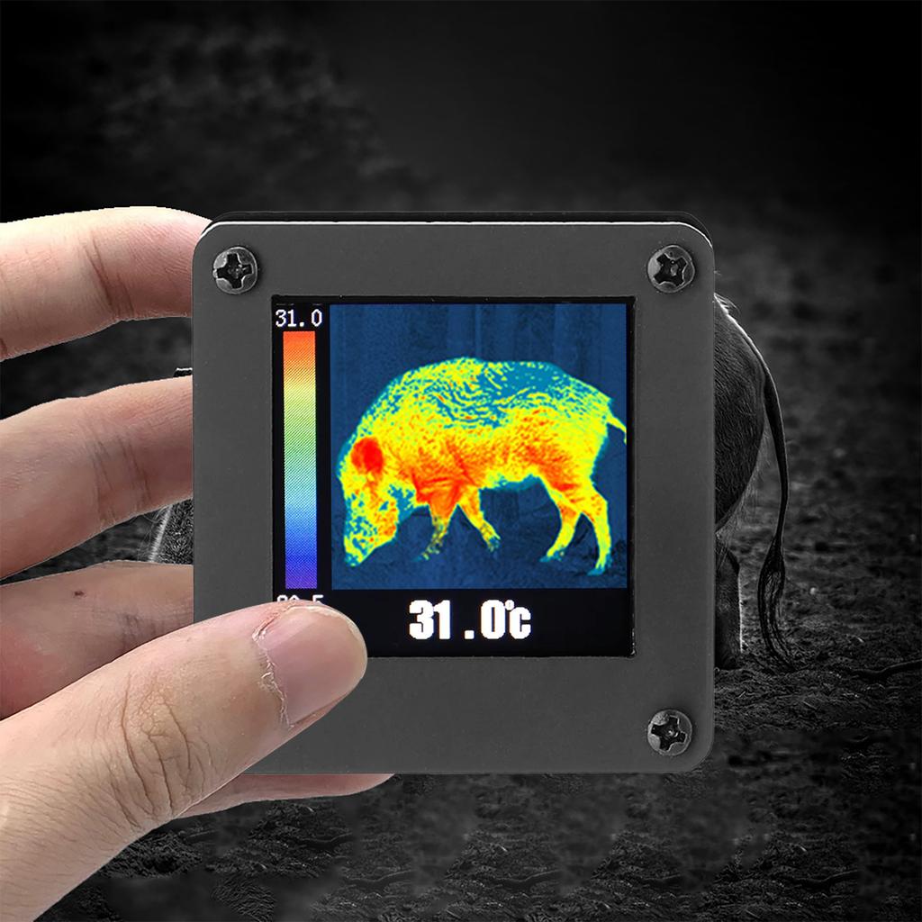 8x8 Infrared Thermal Imager with Housing Mini Handheld Thermal Camera with Screen 7M Detection Distance for Home Office Gifts