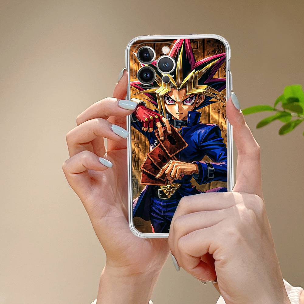 Amine Yu Gi Oh Classic Transparent TPU Phone Case For IPhone 17 11 12 13 14 15 16 Pro Max 16 Plus Cover
