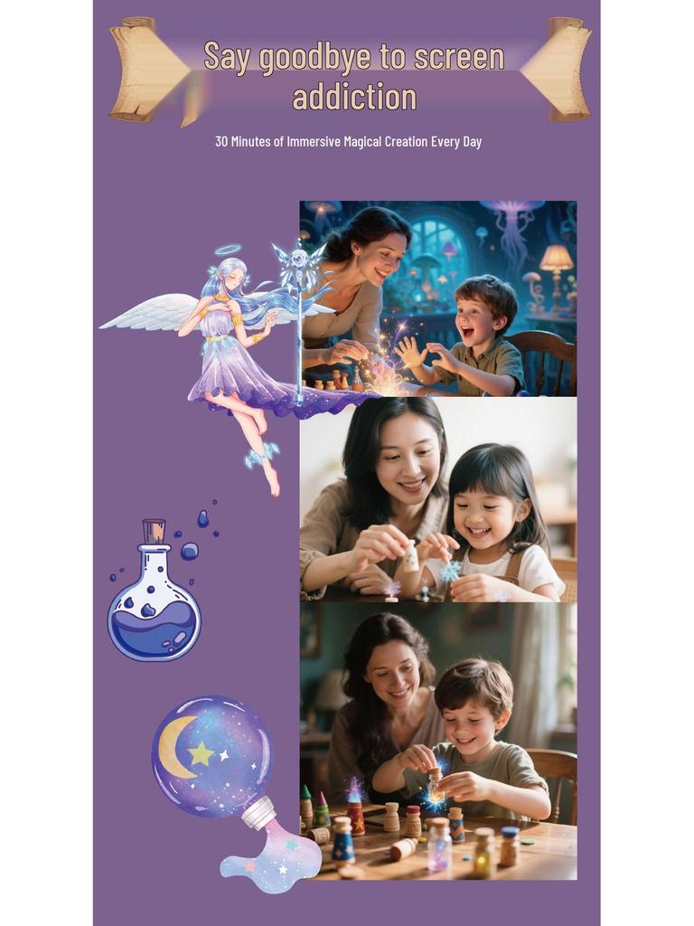 Children's DIY Magic Potion Set - Creative Educational Toy with Wishing Bottle