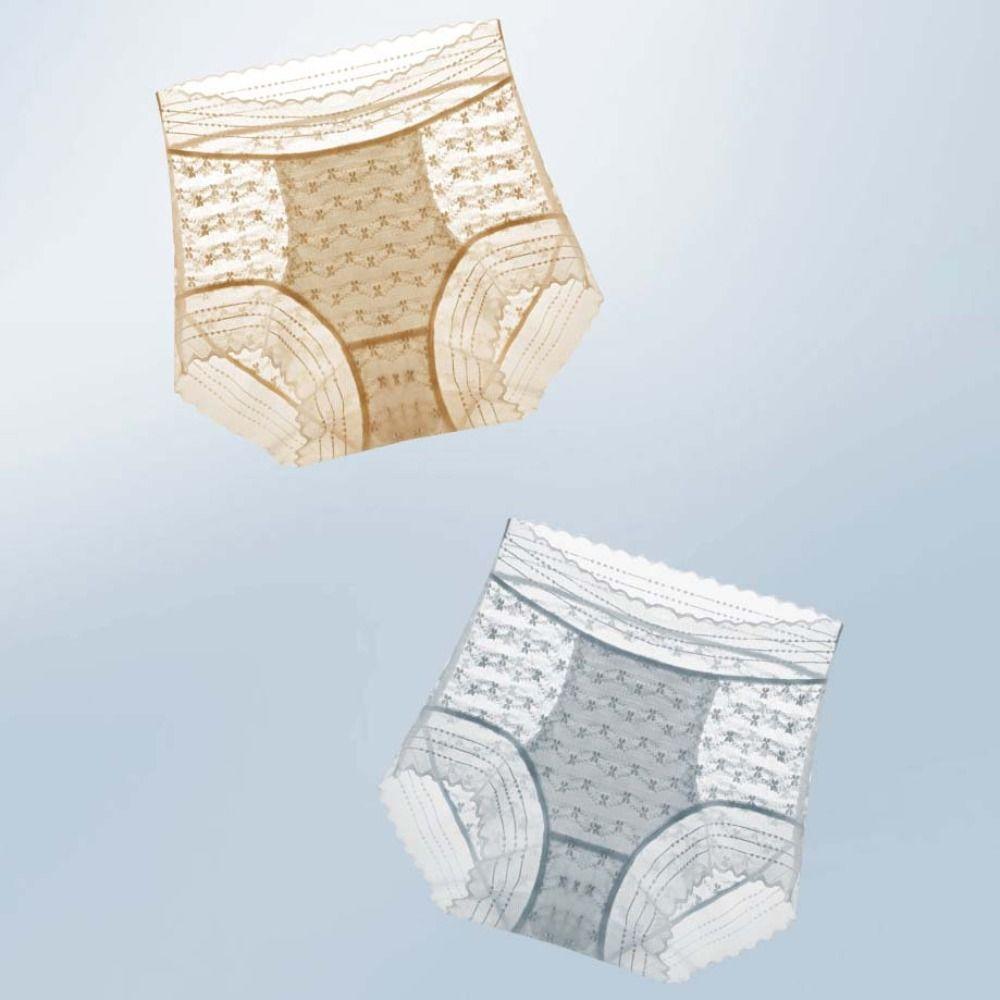 Hollow Out Lace Flower Briefs Ultra-thin Panties for Women Elastic Lace Mesh Panties  Lady