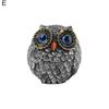 1/3Pcs Handmade Realistic Owl Statue with Big Eyes Intricate Feathers Metal Owl Figurine Home Decor