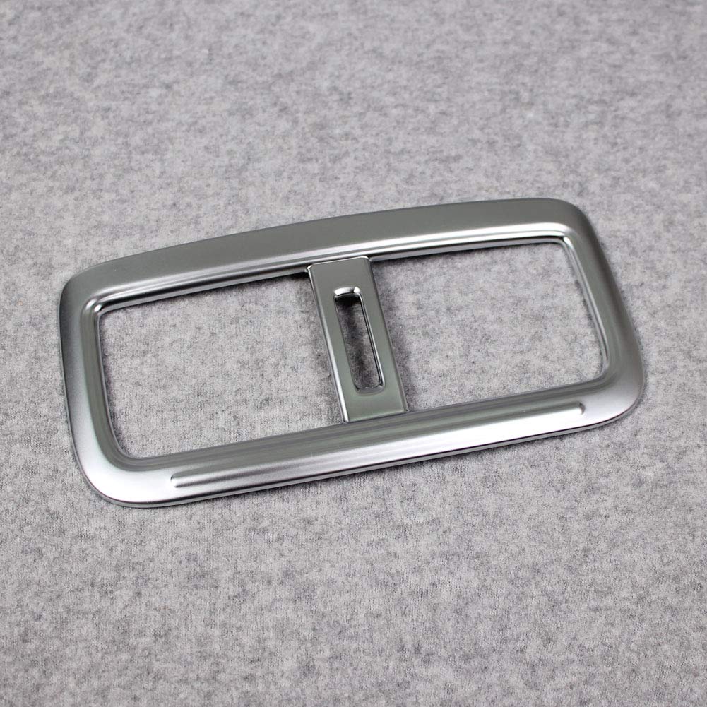 RUIQ Rear Seat Drink Holder Cover Garnish for the New Mazda DM Series CX-30 (Satin Silver)