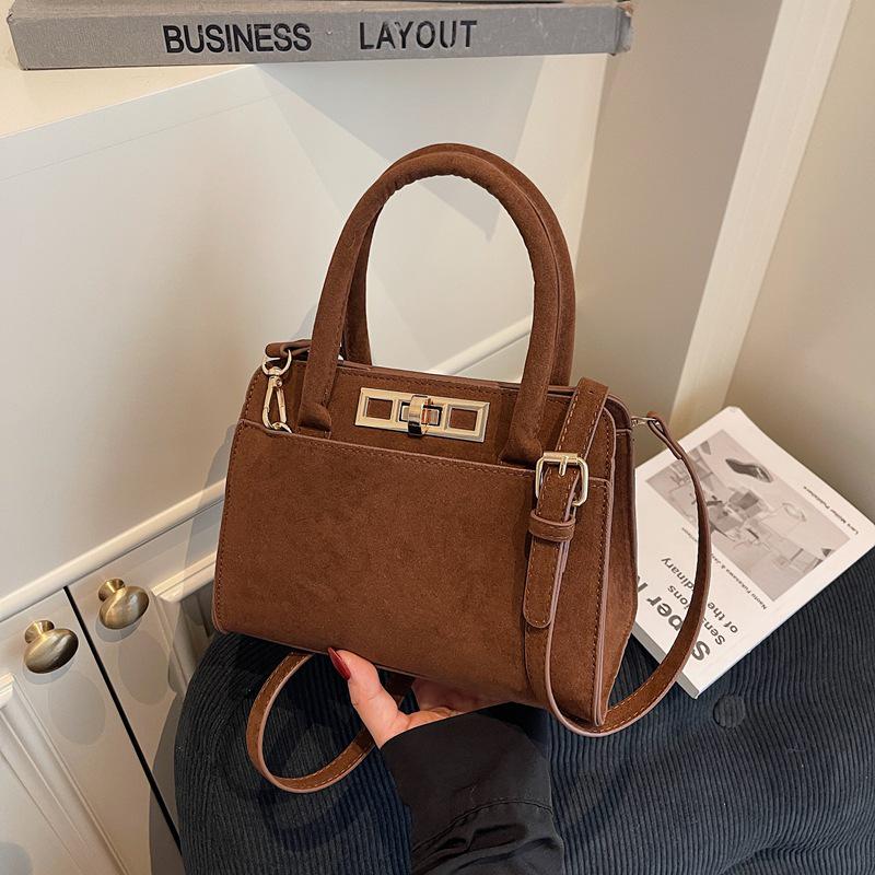 2025 Retro Frosted Textured Handbag: Versatile Women's Shoulder & Crossbody Bag