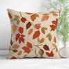 45X45Cm Maple Leaves Pillowcase Imitation Of Linen Cushion Case 100% Polyester Living Room Bedroom Sofa Home Room Decoration