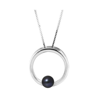 Collier - Pearls &amp; Colors - Circle - Perle De Culture d'Eau Douce AAA+ - 6-7 Mm - Argent 925 - Femme