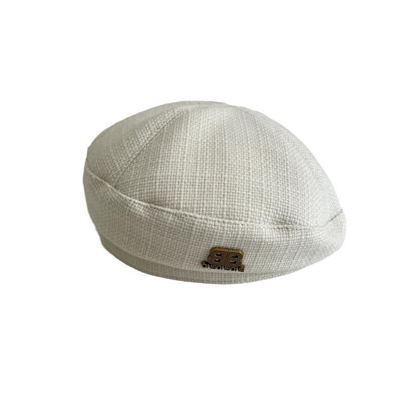 Autumn new thick line fashion beret girls solid color literary and leisure painter hat pumpkin hat tide
