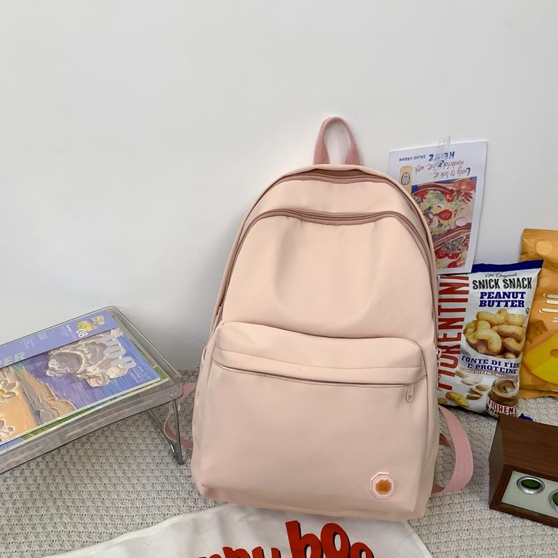 Легкий однотонный школьный рюкзак — фото 20