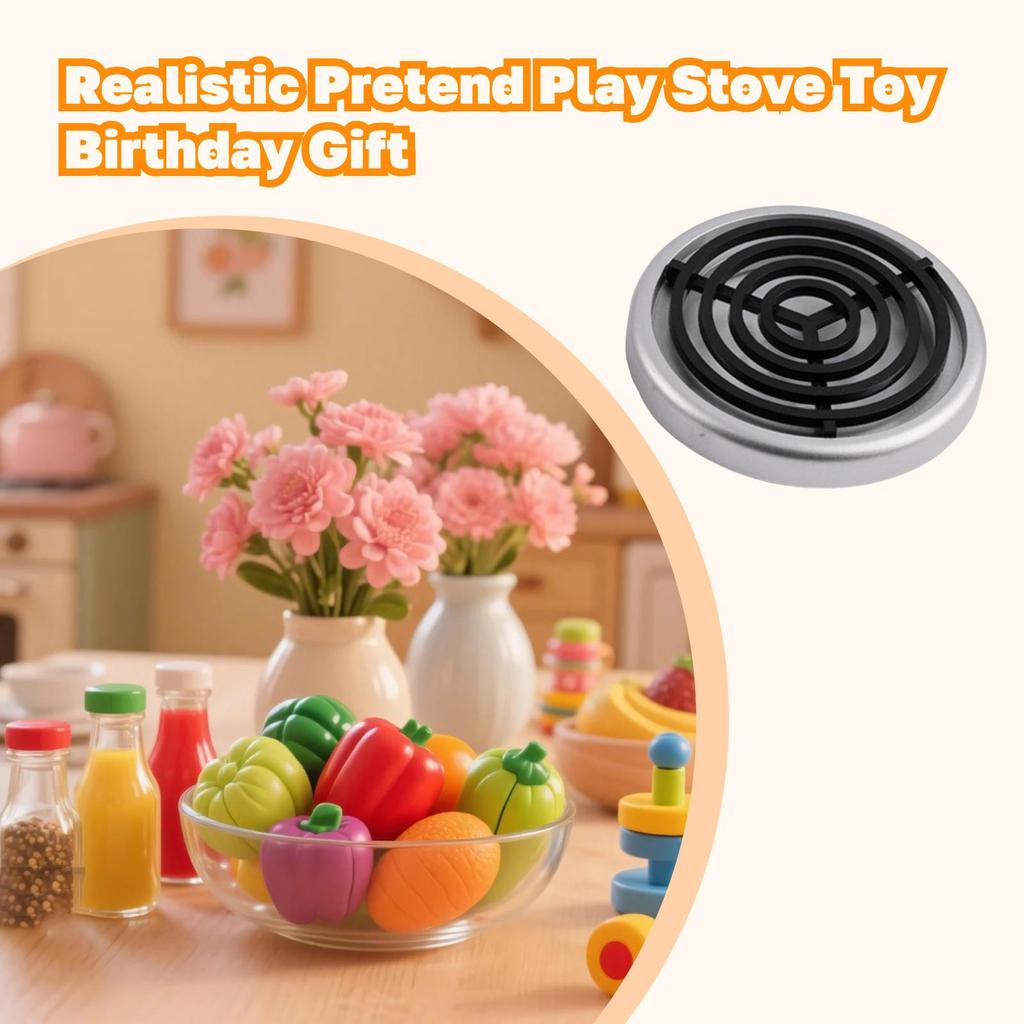 Kids Kitchen Toy Playset Fun Simulated Interactive Versatile Compact Play Cooking