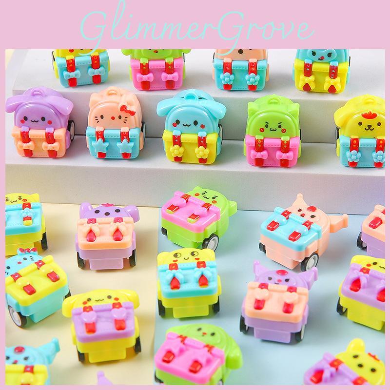 Mini Inertia Cartoon Backpack Design Toy Car For Toddlers And Preschoolers