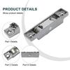 1pc Sliding Doors And Window Rollers Double Slot Flat Wheel Pulley Sliding Door Zinc Alloy Anti Rust Sliding Window Roller