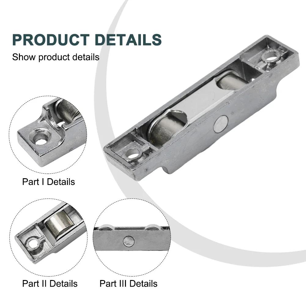 

1pc Sliding Doors And Window Rollers Double Slot Flat Wheel Pulley Sliding Door Zinc Alloy Anti Rust Sliding Window Roller 1